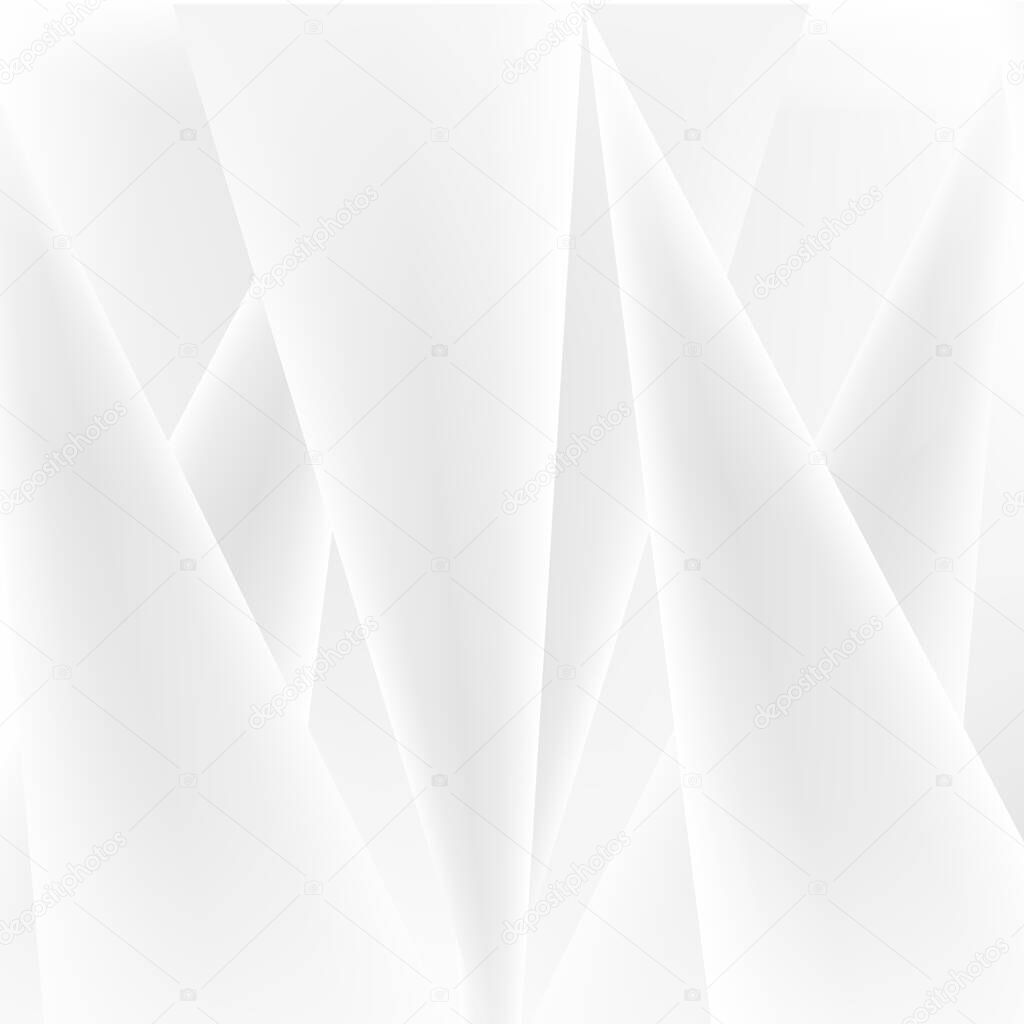 Abstract gray background with shadows and lines - Vector illustration