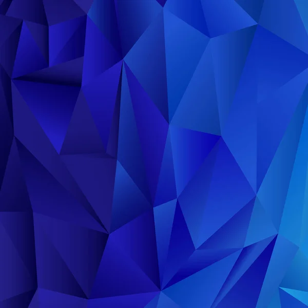 Abstrakte blaue Gradienten-Dreiecke unterschiedlicher Größe - Vektor — Stockvektor