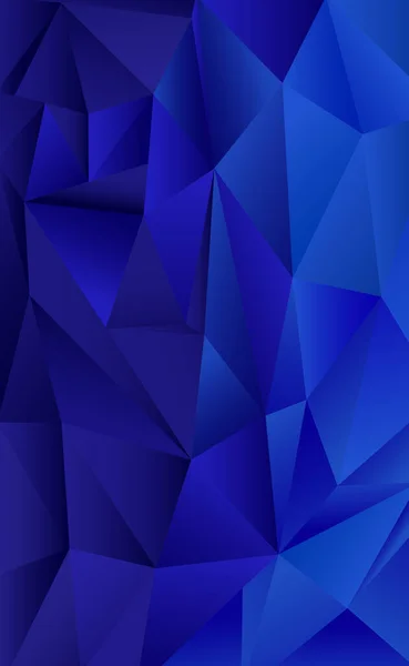Triángulos de gradiente azul abstracto de diferentes tamaños - Vector — Archivo Imágenes Vectoriales