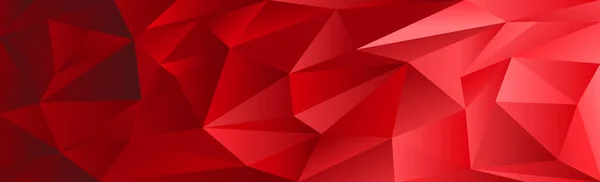 Abstract red gradient triangles of different sizes - Vector