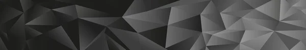 Triángulos de gradiente negro y gris abstractos de diferentes tamaños - Vector — Vector de stock