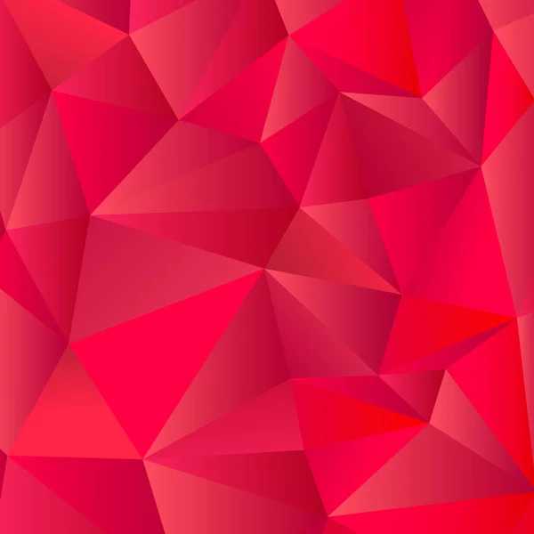 Abstrakte rote Gradienten-Dreiecke unterschiedlicher Größe - Vektor — Stockvektor