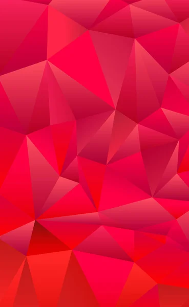 Abstrakte rote Gradienten-Dreiecke unterschiedlicher Größe - Vektor — Stockvektor