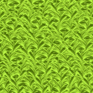 Gerçekçi sarı-yeşil çimen, çimenlik arka plan - Vektör illüstrasyonu