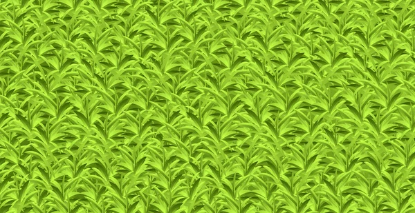 現実的な黄緑の草 芝生の背景 ベクトル図 — ストックベクタ
