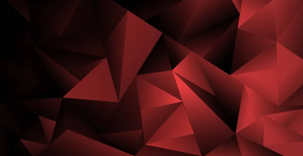 Abstraktes Schwarzes Und Rotes Gradientendreieck Unterschiedlicher Größe Vektorillustration — Stockvektor