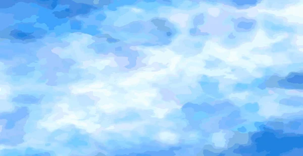 现实的蓝白水彩画抽象背景 矢量图解 — 图库矢量图片