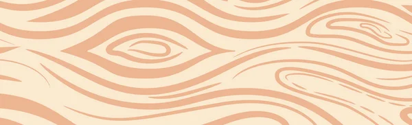 Textura Panorâmica Madeira Clara Com Nós Ilustração Vetorial — Vetor de Stock