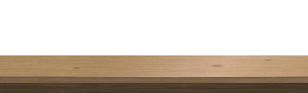 Велика Стільниця Дерев Яна Текстура Дощок Білий Фон Векторні Ілюстрації — стоковий вектор