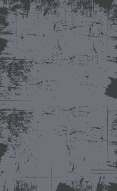 Koyu gri gerçekçi eski çizilmiş duvar - Vektör çizimi