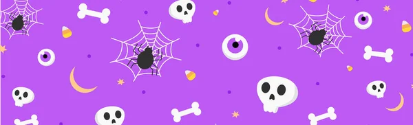 Kolorowe Tło Wzór Wakacje Halloween Wektor Ilustracji — Wektor stockowy