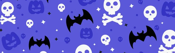 Kleurrijke Patroon Achtergrond Voor Vakantie Halloween Vector Illustratie — Stockvector