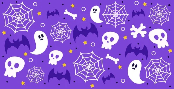 Colorful Pattern Background Holiday Halloween Vector Illustration — Stock Vector