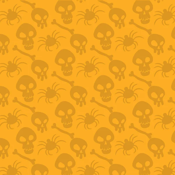 Fundo Padrão Colorido Para Feriado Halloween Ilustração Vetorial —  Vetores de Stock