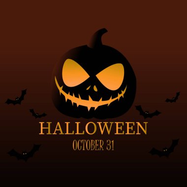 Cadılar Bayramı renkli parlak web afişi - Vektör illüstrasyonu