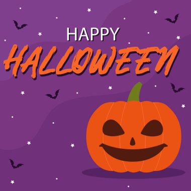 Cadılar Bayramı renkli parlak web afişi - Vektör illüstrasyonu