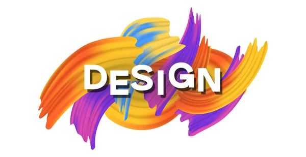 Stylish Bright Creative Design Text White Background Vector Illustration — Stock Vector