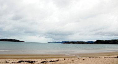 Öncesi sessizlik fırtına, Barents Denizi, köy Teriberka, Murmansk bölgesi, Rusya Federasyonu.