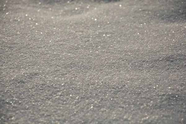Kar Yüzeyi Doku Geçmişi Kar Kristalleri Güneşte Parıldıyor — Stok fotoğraf