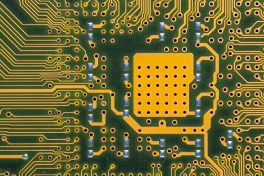 Anakart ya da anakart elektronik bilgisayar geçmişi. Devre kartı. Soyut. Doku.