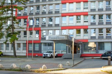 Bratislava, Slovakya - 8 Ekim 2025: Bratislava, Slovakya 'da Kamu Tedarik Ofisi (Urad pre Verejne Obstaravanie, UVO).