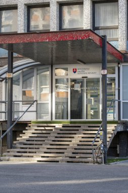 Bratislava, Slovakya - 8 Ekim 2025: Slovakya Cumhuriyeti İçişleri Bakanlığı (Ministerstvo Vnutra SR). Bratislava. Slovakya.