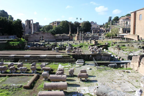 Ancient Roman Empire ruins in Rome