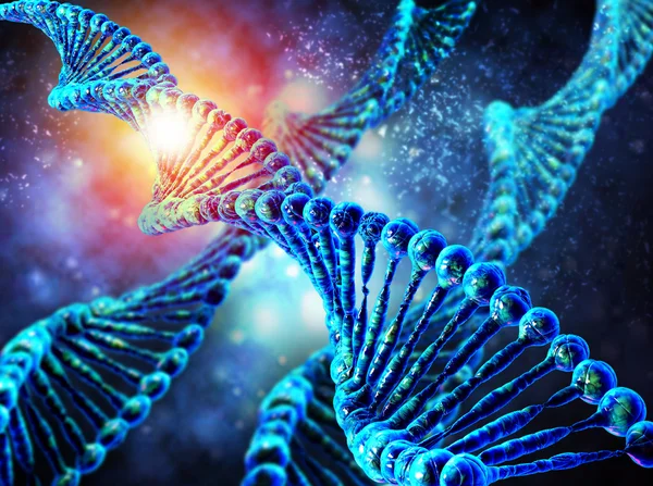 DNA-molekylen. Begreppet biokemi — Stockfoto