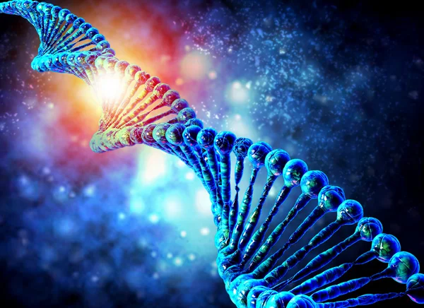 Dna molecule. Concept of biochemistry — Stock Photo, Image