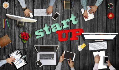 İş takım toplantısı. Beyin fırtınası, planlama kavramı