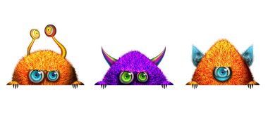 karikatür komik canavarlar