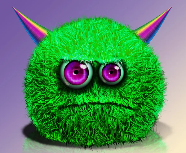 Fluffy monster — Stock Photo, Image