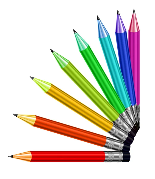 Colored crayons palette — Stock Photo, Image