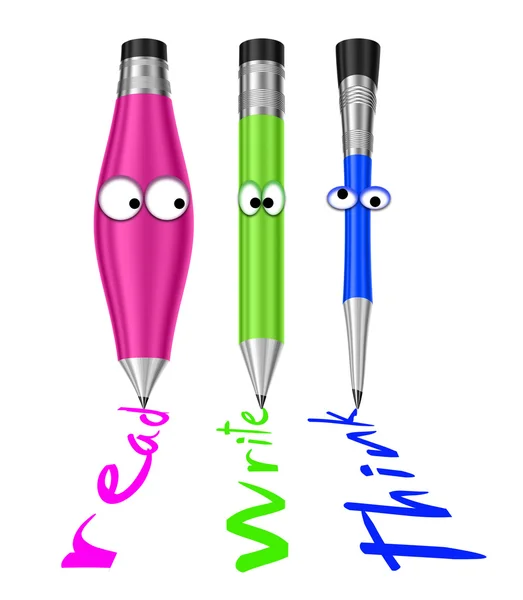 Desenhos animados lápis de cor — Fotografia de Stock