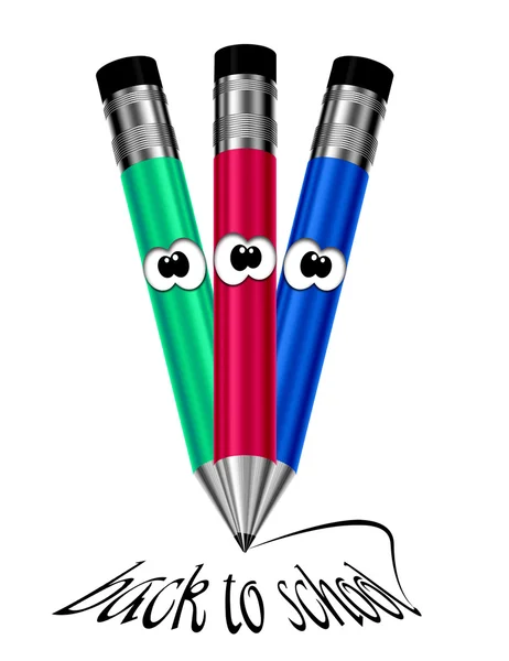 Desenhos animados lápis de cor — Fotografia de Stock