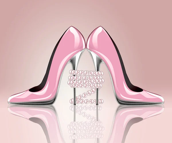 Elegant high heel shoes — Stock Photo, Image