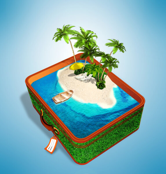 Тропический остров в дорожном чемодане

