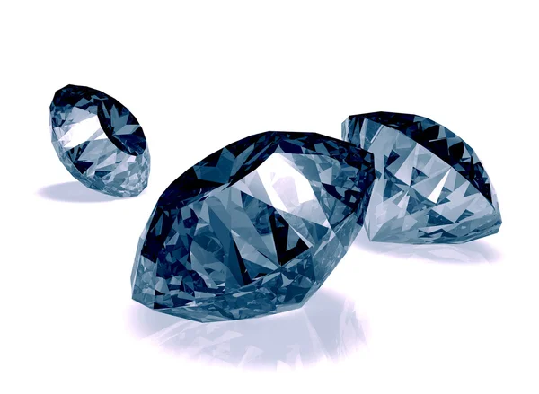 Diamonds 3d model — Stock Photo, Image