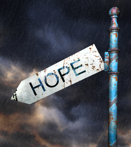 Rusted grunge road sign