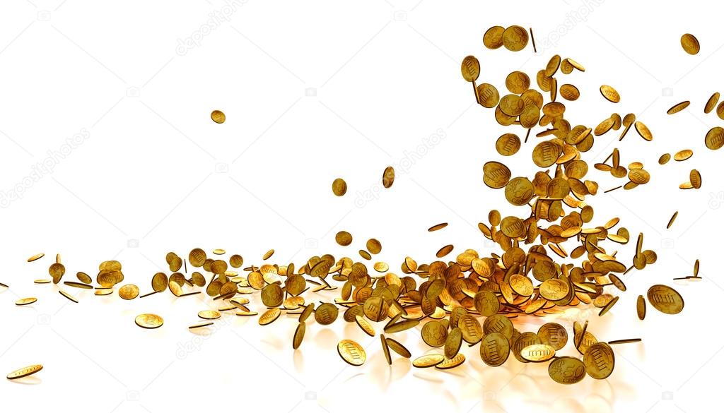 Falling Gold Coins