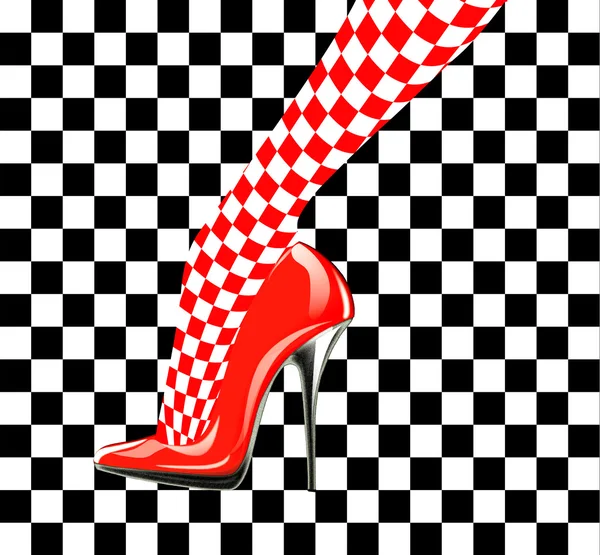 Ikonen för kvinnans skor — Stockfoto