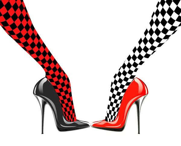 Ikonen för kvinnans skor — Stockfoto