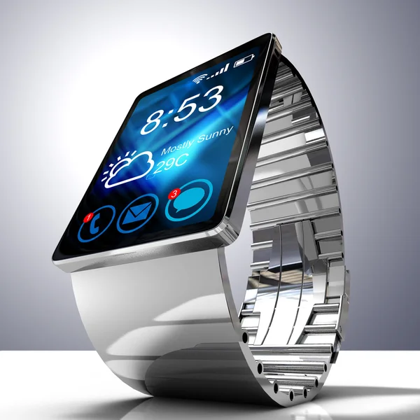 Smart watch isolated on white background — Stock Photo, Image