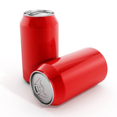 Kırmızı soda kutular 