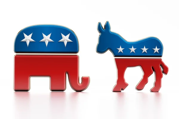 USA Political party symbols — Stock Photo, Image