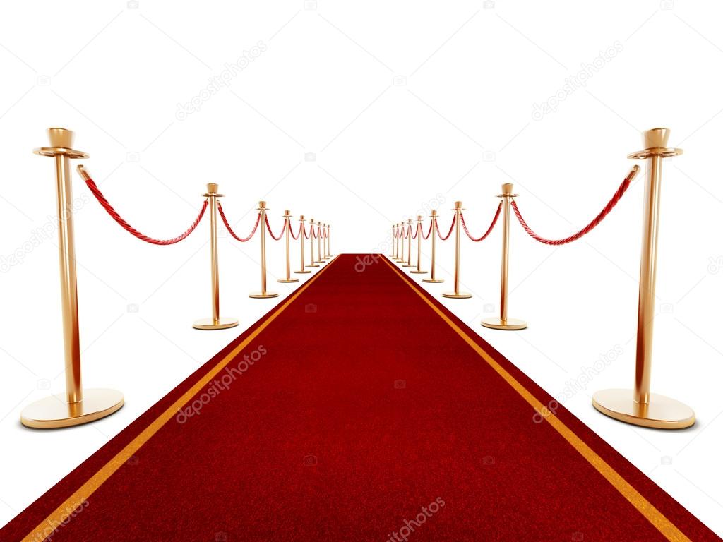 Red carpet and velvet ropes