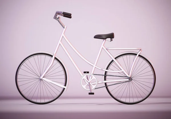 Bicicleta Vintage Com Sombras Suaves Ilustração — Fotografia de Stock