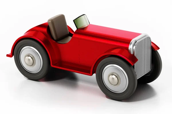 Vintage Model Car Isolated White Background Illustration — Stock Photo, Image