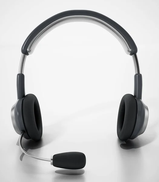 Generic Headset Isolated White Background Illustration — Stock Photo, Image