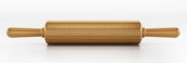 Beyaz arka planda izole edilmiş merdane. 3B illüstrasyon.